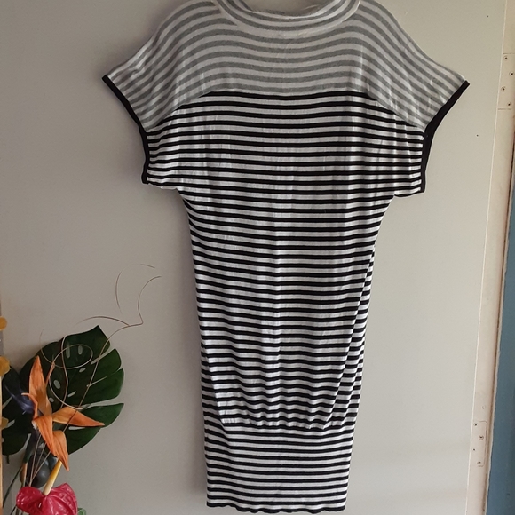 BCBGENERATION Black and White Stripe Dress - Picture 2 of 11